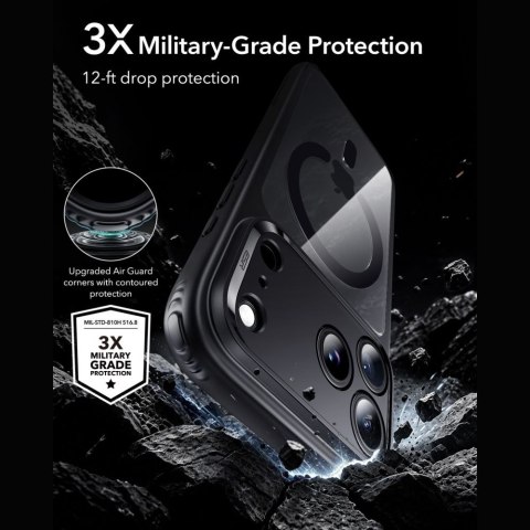 ESR CLASSIC HYBRID MAGSAFE & TEMPERED GLASS IPHONE 17 PRO MAX / 18 PRO MAX CLEAR/BLACK