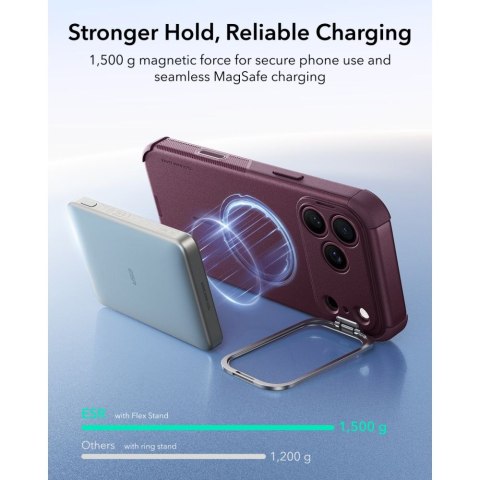 ESR CYBER TOUGH KICKSTAND MAGSAFE IPHONE 17 PRO / 18 PRO DEEP BURGUNDY