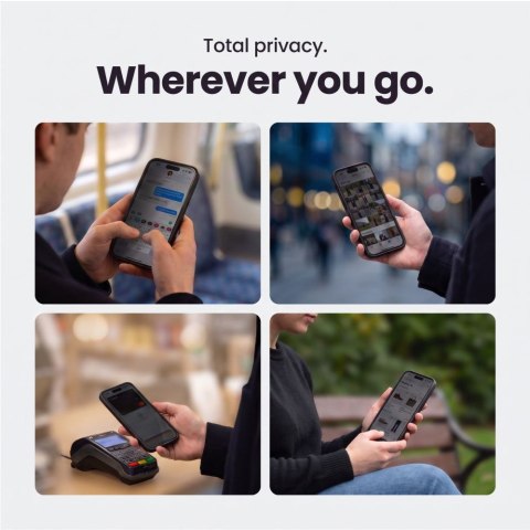 SZKŁO PRYWATYZUJĄCE TECH-PROTECT QUICK SET SPY+ 2-PACK IPHONE 18 PRO MAX PRIVACY