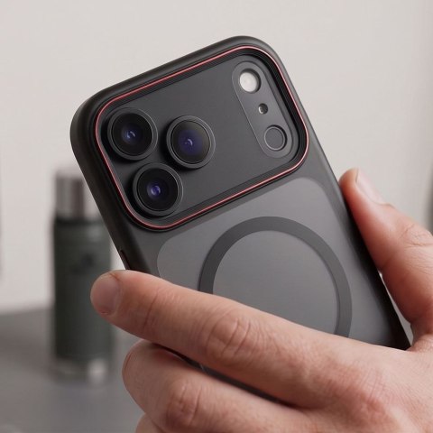 TECH-PROTECT MAGCAM MAGSAFE IPHONE 17 PRO MAX / 18 PRO MAX MATTE BLACK/RED
