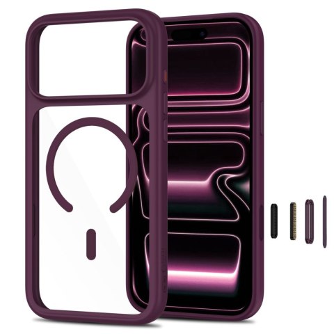 TECH-PROTECT MAGONE MAGSAFE CC + GLASS 2-PACK IPHONE 17 PRO / 18 PRO DARK CHERRY/CLEAR