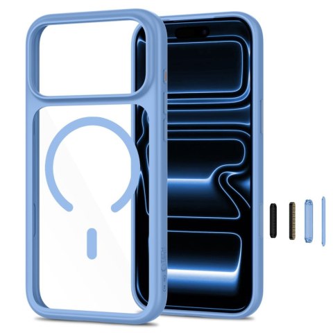 TECH-PROTECT MAGONE MAGSAFE CC + GLASS 2-PACK IPHONE 17 PRO MAX / 18 PRO MAX LIGHT BLUE/CLEAR