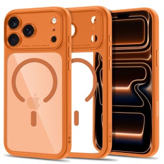 TECH-PROTECT MAGPEAK MAGSAFE CC IPHONE 17 PRO / 18 PRO COSMIC ORANGE/CLEAR