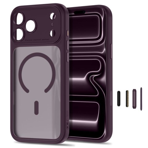 TECH-PROTECT MAGPEAK MAGSAFE CC IPHONE 17 PRO / 18 PRO MATTE DARK CHERRY
