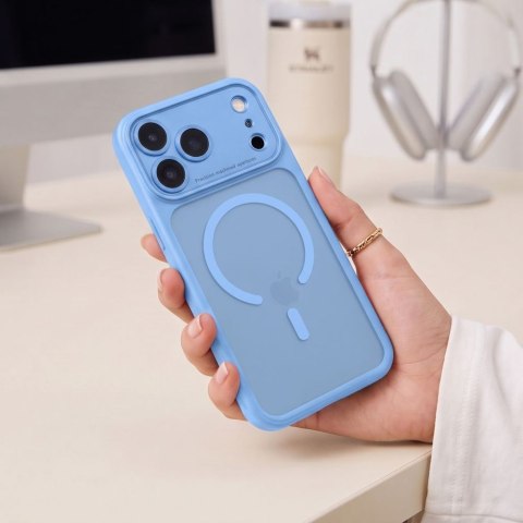 TECH-PROTECT MAGPEAK MAGSAFE CC IPHONE 17 PRO / 18 PRO MATTE LIGHT BLUE