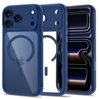 TECH-PROTECT MAGPEAK MAGSAFE CC IPHONE 17 PRO MAX / 18 PRO MAX DEEP BLUE/CLEAR