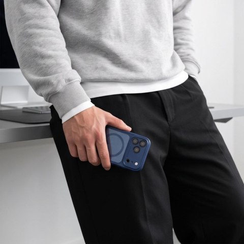 TECH-PROTECT MAGPEAK MAGSAFE CC IPHONE 17 PRO MAX / 18 PRO MAX DEEP BLUE/CLEAR