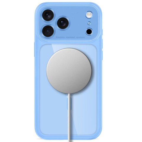 TECH-PROTECT MAGPEAK MAGSAFE CC IPHONE 17 PRO MAX / 18 PRO MAX LIGHT BLUE/CLEAR