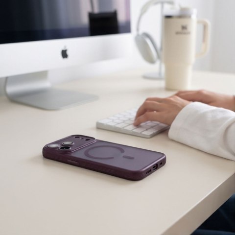 TECH-PROTECT MAGPRIME MAGSAFE CC IPHONE 17 PRO / 18 PRO MATTE DARK CHERRY
