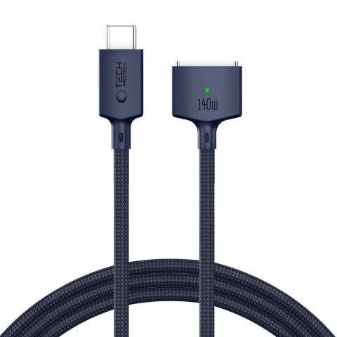 TECH-PROTECT MMC01 ULTRABOOST MAGNETIC MACBOOK CABLE USB-C TO MAGSAFE 3 140W 300CM MIDNIGHT BLUE