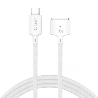 TECH-PROTECT MMC01 ULTRABOOST MAGNETIC MACBOOK CABLE USB-C TO MAGSAFE 3 140W 300CM WHITE