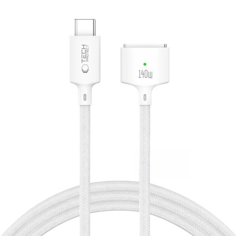 TECH-PROTECT MMC01 ULTRABOOST MAGNETIC MACBOOK CABLE USB-C TO MAGSAFE 3 140W 300CM WHITE