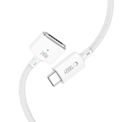 TECH-PROTECT MMC01 ULTRABOOST MAGNETIC MACBOOK CABLE USB-C TO MAGSAFE 3 140W 300CM WHITE