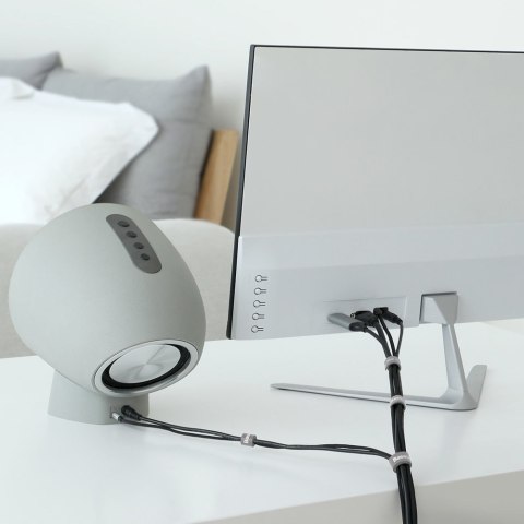 Baseus Rainbow Circle Velcro Straps - taśma rzepowa rzep organizer kabli 3m szary(ACMGT-F0G)