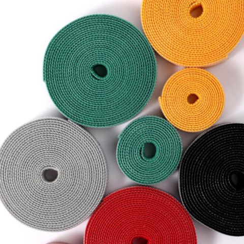 Baseus Rainbow Circle Velcro Straps - taśma rzepowa rzep organizer kabli 3m szary(ACMGT-F0G)