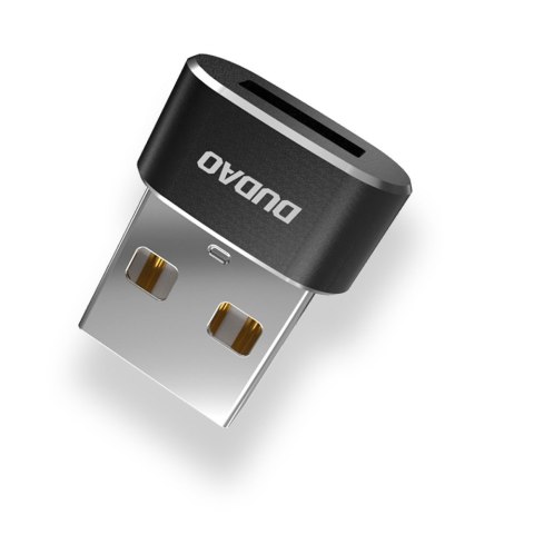Dudao adapter przejściówka ze złącza USB Type-C na USB czarny (L16AC black)