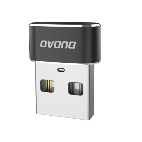 Dudao adapter przejściówka ze złącza USB Type-C na USB czarny (L16AC black)