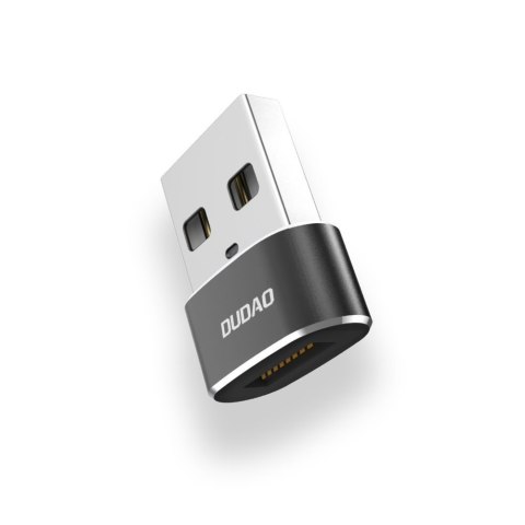 Dudao adapter przejściówka ze złącza USB Type-C na USB czarny (L16AC black)