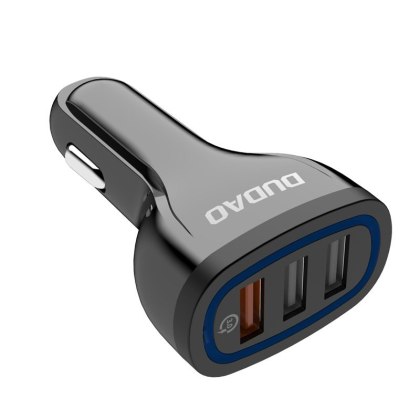 Ładowarka samochodowa szybkie ładowanie Quick Charge 3.0 QC3.0 2.4A 18W 3x USB czarny