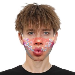Wielorazowa maseczka ochronna na twarz z nadrukiem i filtrem PM2.5 (wzór 1)