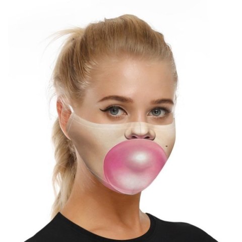 Wielorazowa maseczka ochronna na twarz z nadrukiem i filtrem PM2.5 (wzór 4)