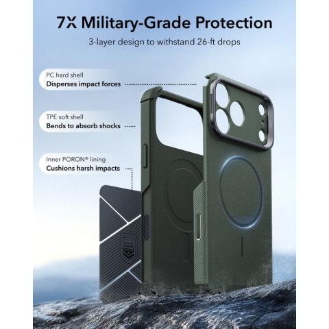 ESR CYBER TOUGH KICKSTAND MAGSAFE IPHONE 17 PRO MAX / 18 PRO MAX GREEN