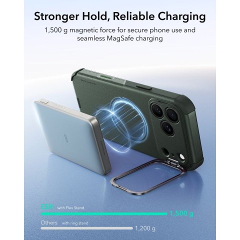 ESR CYBER TOUGH KICKSTAND MAGSAFE IPHONE 17 PRO MAX / 18 PRO MAX GREEN