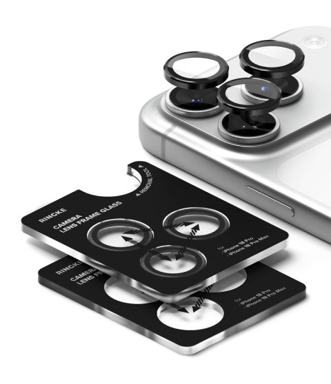 OSŁONA APARATU RINGKE CAMERA FRAME PROTECTOR 2-PACK IPHONE 18 PRO / PRO MAX BLACK