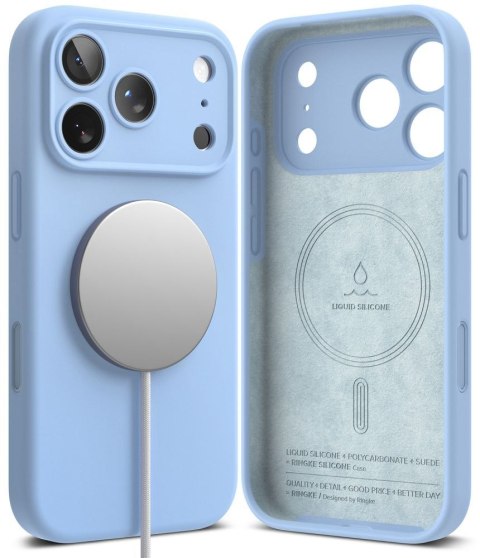 RINGKE SILICONE MAGNETIC MAGSAFE IPHONE 18 PRO MAX LIGHT BLUE