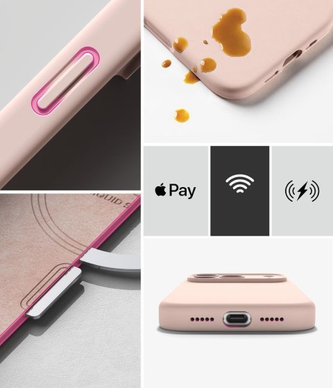 RINGKE SILICONE MAGNETIC MAGSAFE IPHONE 18 PRO MAX PINK SAND