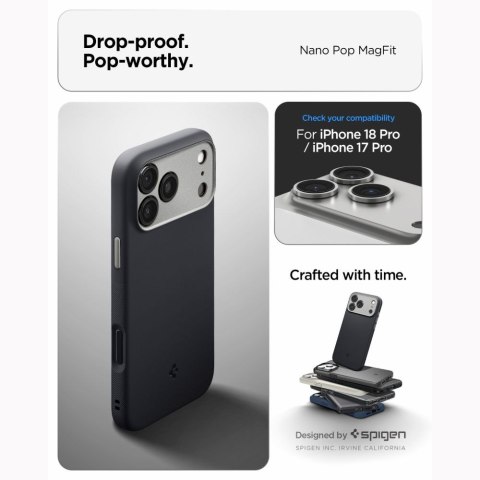 SPIGEN NANO POP MAGSAFE IPHONE 17 PRO MAX / 18 PRO MAX BLACK SESAME