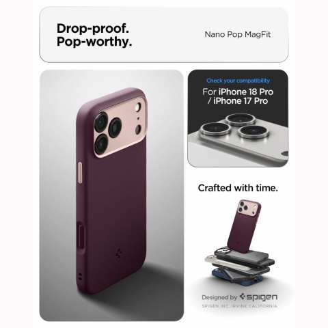SPIGEN NANO POP MAGSAFE IPHONE 17 PRO MAX / 18 PRO MAX BURGUNDY BEAN