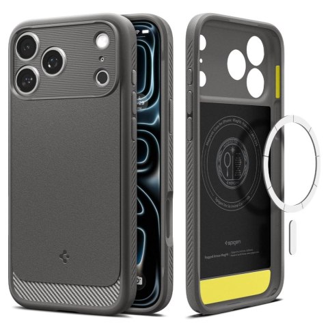 SPIGEN RUGGED ARMOR MAGSAFE IPHONE 17 PRO / 18 PRO GREY