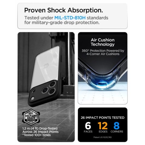 SPIGEN ULTRA HYBRID IPHONE 17 PRO MAX / 18 PRO MAX MATTE BLACK
