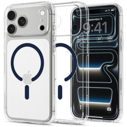 SPIGEN ULTRA HYBRID MAGSAFE IPHONE 17 PRO MAX / 18 PRO MAX CLEAR/DEEP BLUE