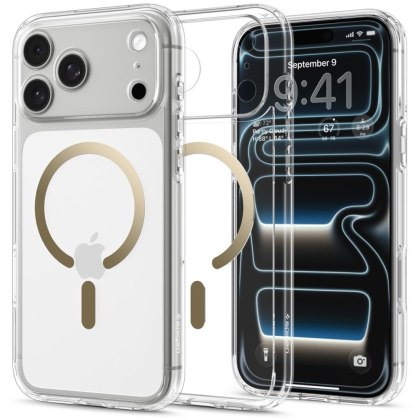 SPIGEN ULTRA HYBRID MAGSAFE IPHONE 17 PRO MAX / 18 PRO MAX CLEAR/GOLD