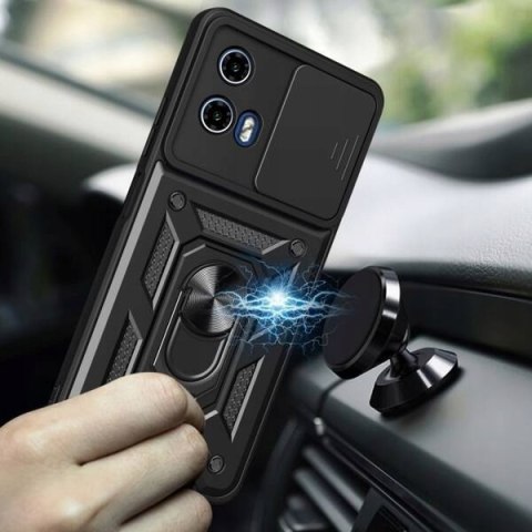 Etui Plecki Braders do Motorola Moto G24 / G24 Power / G04 czarny Pancerne
