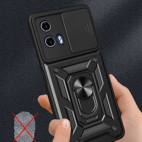 Etui Plecki Braders do Motorola Moto G24 / G24 Power / G04 czarny Pancerne