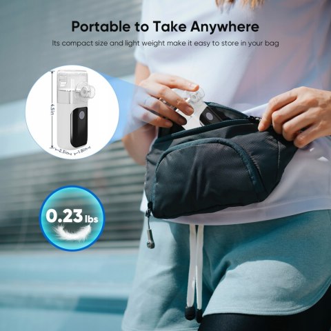 Inhalator mesh LCD - akumulatorowy nebulizator dla dzieci i dorosłych cichy