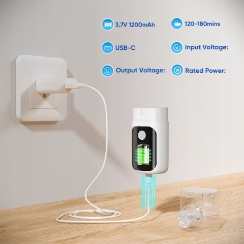 Inhalator mesh LCD - akumulatorowy nebulizator dla dzieci i dorosłych cichy