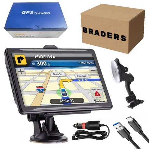 Nawigacja GPS Truck 7" - Europa, mapy 2026, 16 GB Szybka lokalizacja BRADER