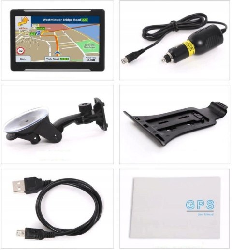 Nawigacja GPS Truck 7" - Europa, mapy 2026, 16 GB Szybka lokalizacja BRADER