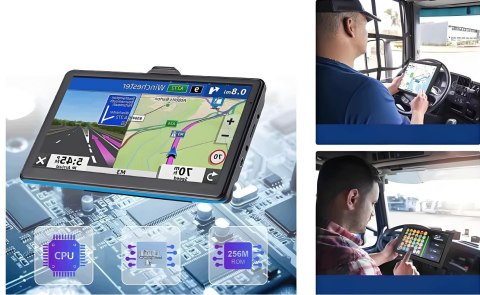 Nawigacja GPS Truck 7" - Europa, mapy 2026, 16 GB Szybka lokalizacja BRADER