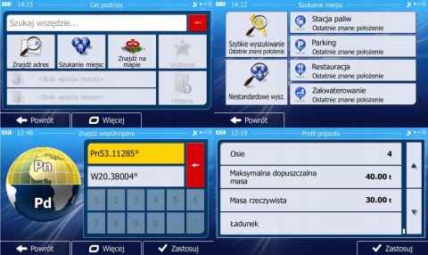 Nawigacja GPS Truck 7" - Europa, mapy 2026, 16 GB Szybka lokalizacja BRADER