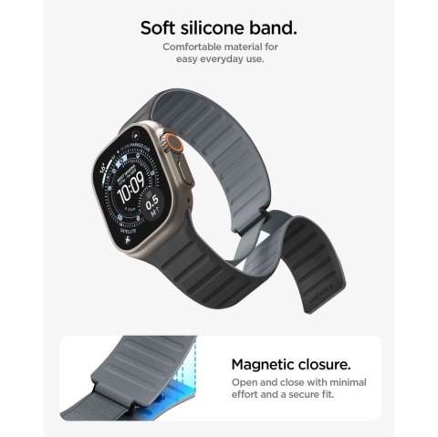 SPIGEN ATHLEX AIR M APPLE WATCH 8 / 9 / 10 / 11 / SE / ULTRA (44 / 45 / 46 / 49 MM) ACTIVE BLACK/GREY