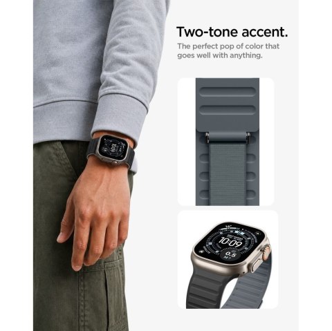 SPIGEN ATHLEX AIR M APPLE WATCH 8 / 9 / 10 / 11 / SE / ULTRA (44 / 45 / 46 / 49 MM) ACTIVE BLACK/GREY