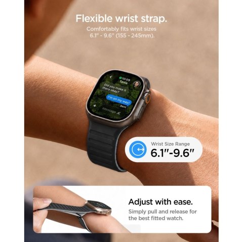 SPIGEN ATHLEX AIR M APPLE WATCH 8 / 9 / 10 / 11 / SE / ULTRA (44 / 45 / 46 / 49 MM) ACTIVE BLACK/GREY