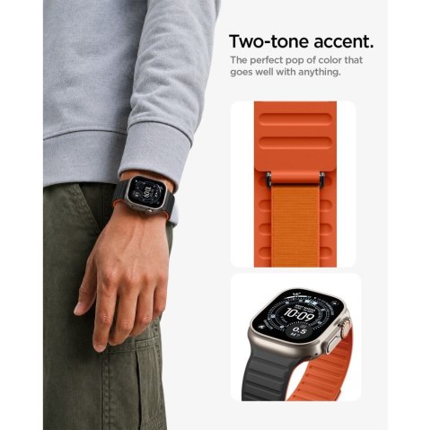 SPIGEN ATHLEX AIR M APPLE WATCH 8 / 9 / 10 / 11 / SE / ULTRA (44 / 45 / 46 / 49 MM) ACTIVE BLACK/ORANGE