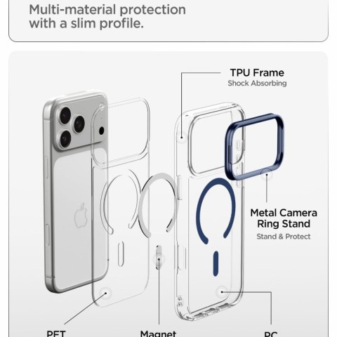 SPIGEN ULTRA HYBRID OPTIK S MAGSAFE IPHONE 17 PRO MAX / 18 PRO MAX CLEAR/DEEP BLUE