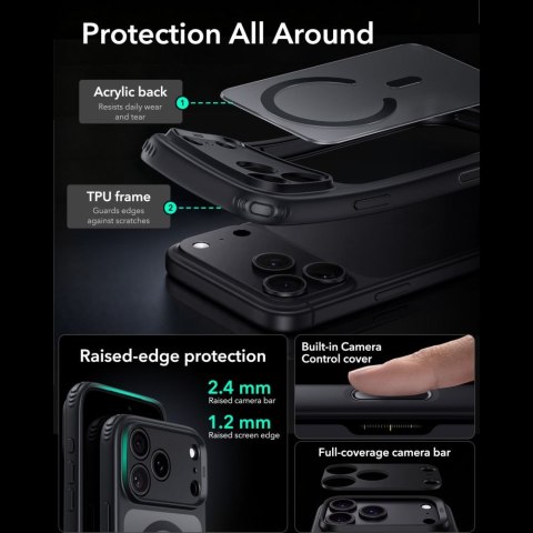 ESR CLASSIC HYBRID MAGSAFE IPHONE 17 PRO / 18 PRO FROSTED BLACK